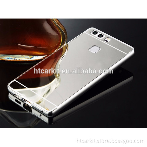 Wholesale hot selling luxury cover for huawei p9 mirror air aluminum bumper case